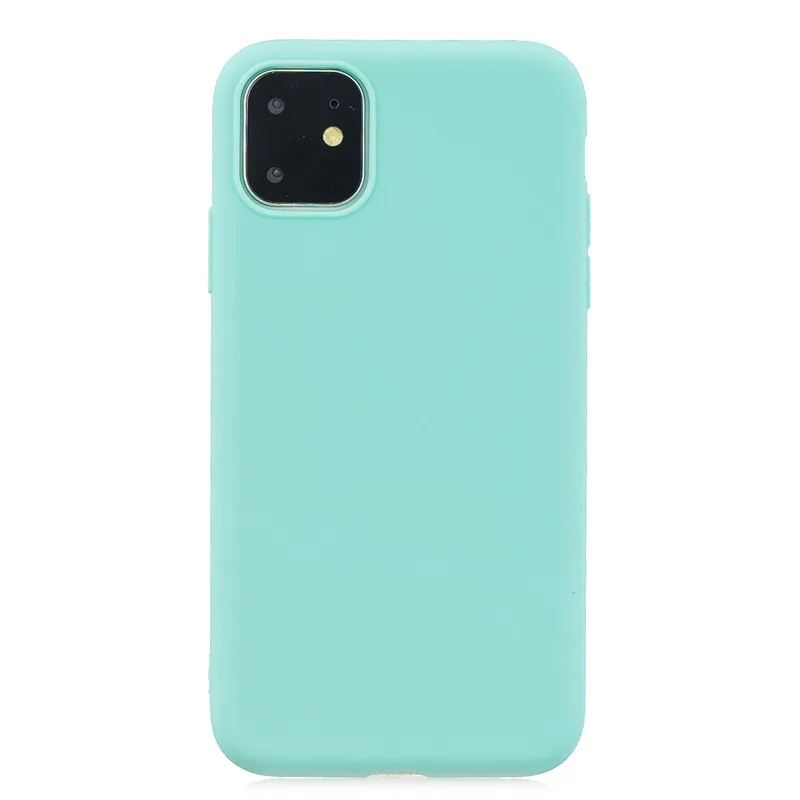 Kawaii панда Единорог кошка чехол с рисунком свиньи для Coque iPhone 11 чехол 3D Мягкий ТПУ чехол для Funda iPhone 11 Pro Max чехол для женщин ребенок - Цвет: Mint-Soft TPU