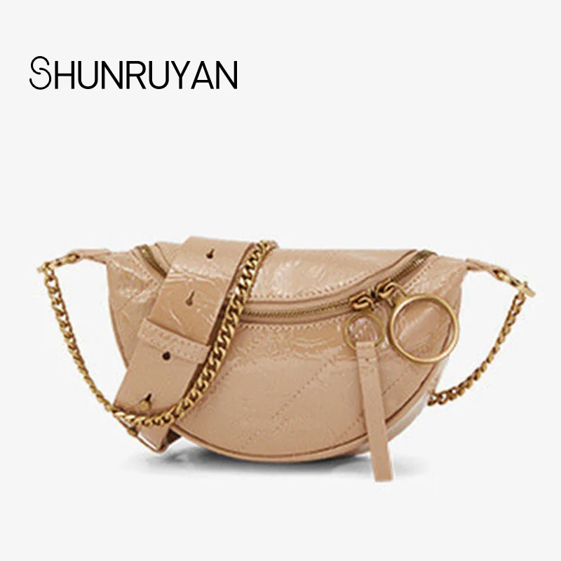 SHUNRUYAN сумка-мессенджер Новая мода Женские Карманы кольцо украшенная сумка на плечо сумка на молнии Сумочка темперамент сумка на плечо