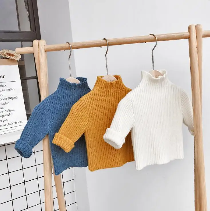 

2019 New Arrival Girls Boys Knitted Sweaters Autumn Winter Full Sleeve Fashion Kids Pullover Sweater 0-6 Years PQ783