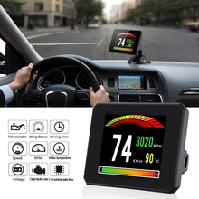 P16 5.8 TFT OBD Hud Head Up Display Digital Car Speed Projector On-Board Computer OBD2 Speedometer Windshield Projector 5 vjoycar c500 hd projector head up display digital speedometer car hud obd2 windshield projector stereo imaging 8 display mode 30