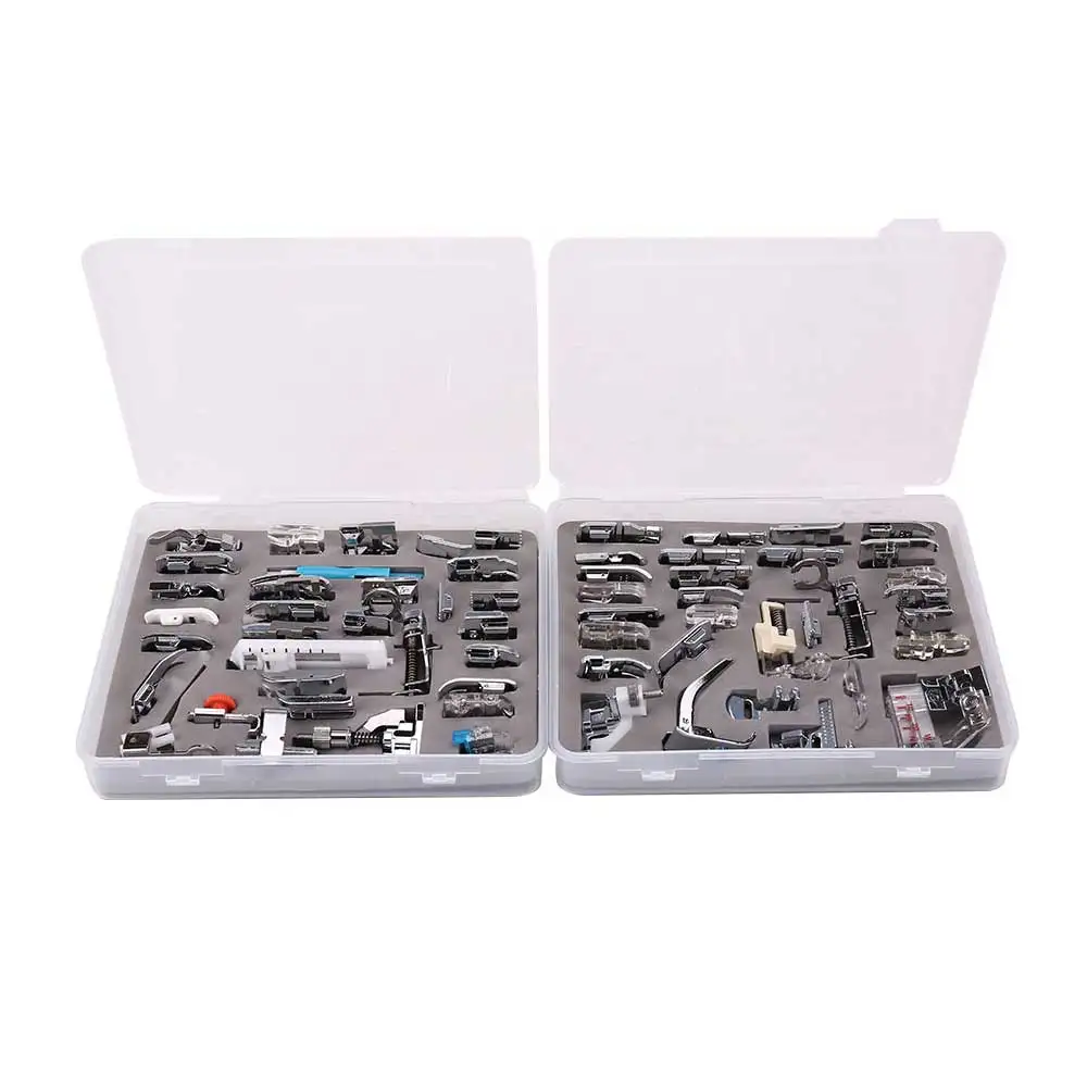 INNE 32/42/52/62pcs/Set Sewing Machine Presser Feet Home Accessories Kit Domestic Tools Multifunction For Brother Singer Parts 5