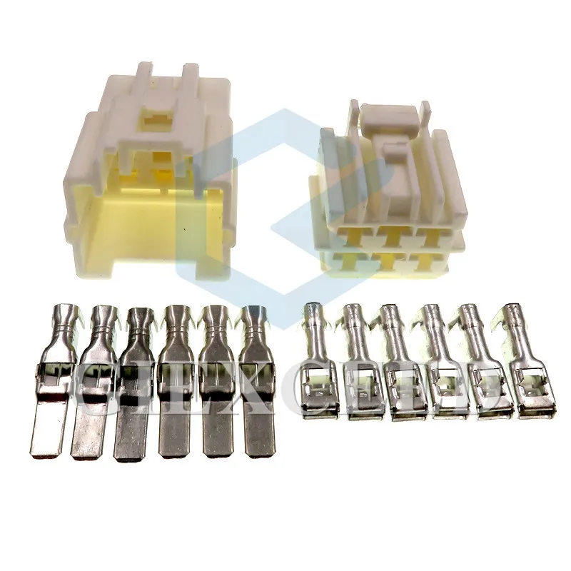 2 комплекта 6 Pin 6098-2211 6098-1716 Автомобильная розетка, вилка Электророзетки