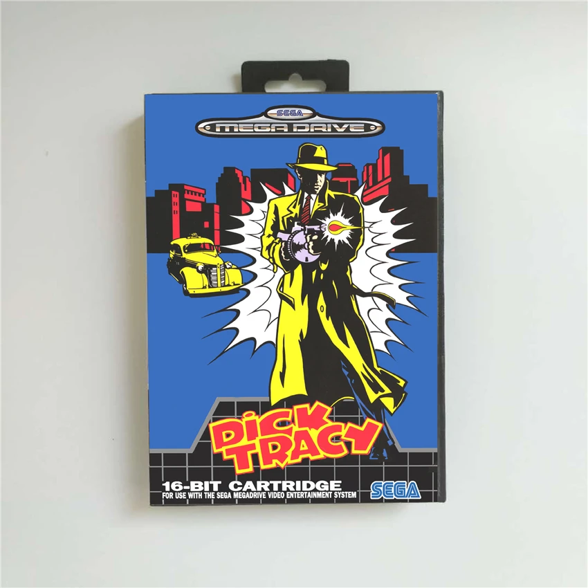 

Dick Tracy - EUR Cover With Retail Box 16 Bit MD Game Card for Sega Megadrive Genesis Video Game Console