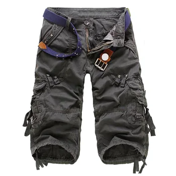 

Newly Men Shorts Summer Combat Army Military Casual Work Cargo Pants with Multi-pockets FIF66