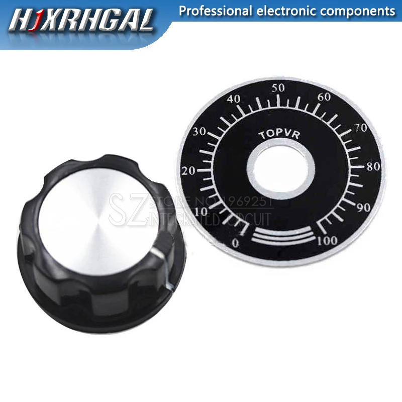 3PCS = (RV24YN20S /A03 knob /Dials each 1PCS) 1K 2K 5K 10K 20K 50K 100K 200K 500K 1M ohm Turn Film Rotary Potentiometer