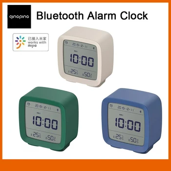 

QingPing Bluetooth Alarm Clock Smart Control Temperature Humidity Display LCD Screen Adjustable Nightlight Multi-function Clock