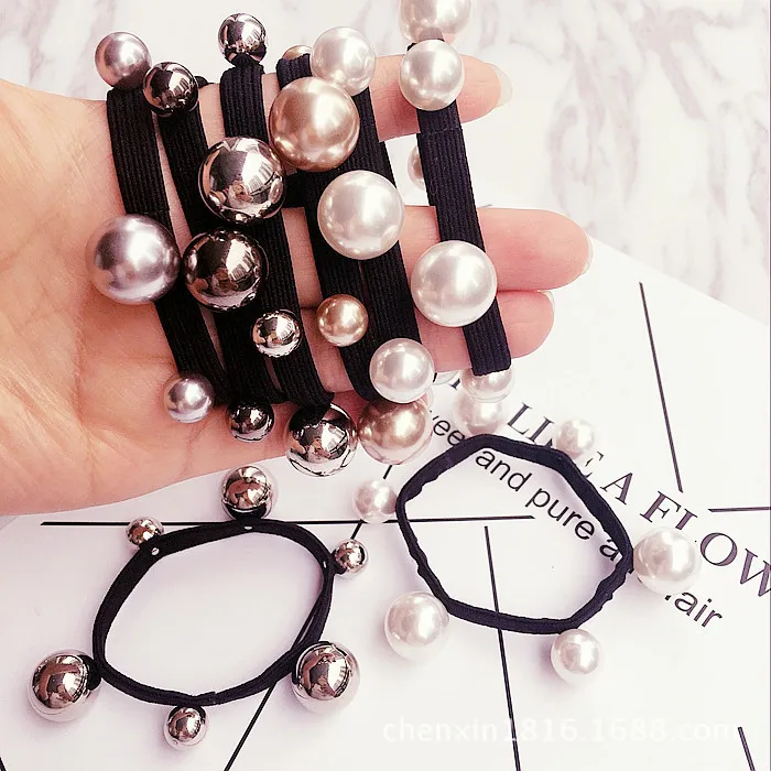 

South Korea Style Oil Drop Button Small Pearl Hairband Headband Accessories Fq1