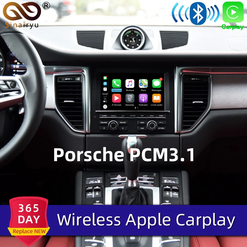 Sinairyu OEM беспроводной Apple CarPlay для Porsche PCM 3 1 Android Авто Cayenne Macan Cayman Panamera Boxster 718 991 911 Car