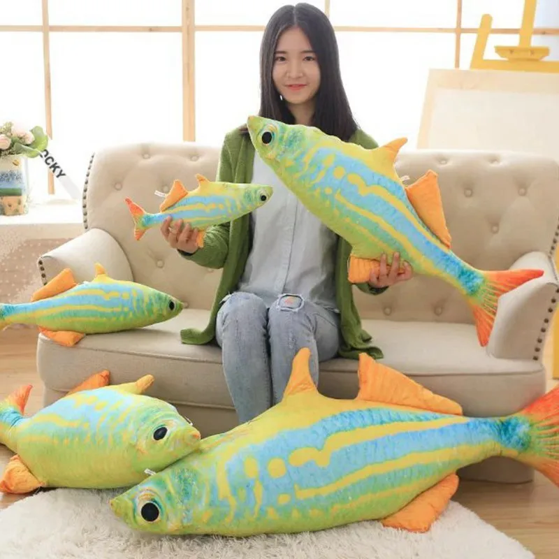 

Hot Selling Tropical Fish Pillow Creative Cartoon Plush Toy Doll-Processing Customizable Logo Recruit Agents