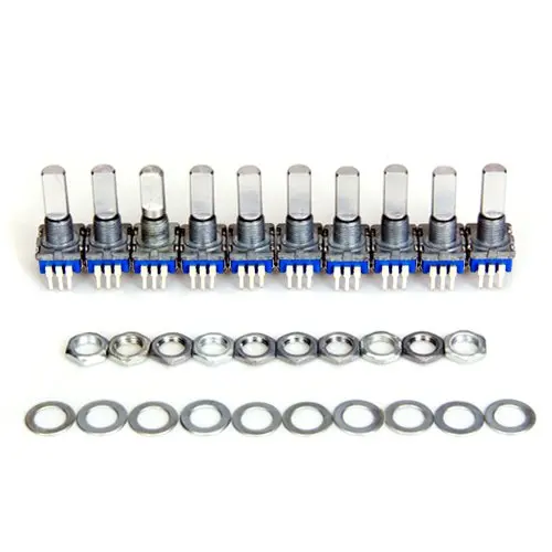 

New-10pcs 12mm switch rotary encoder with key switch