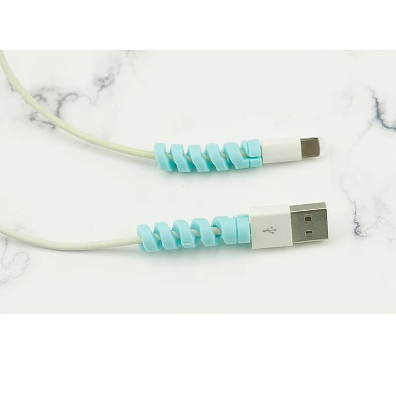 Новинка 10 шт. защитная крышка, совместимая с Apple Зарядное устройство USB для iPhone кабель Шнур 999