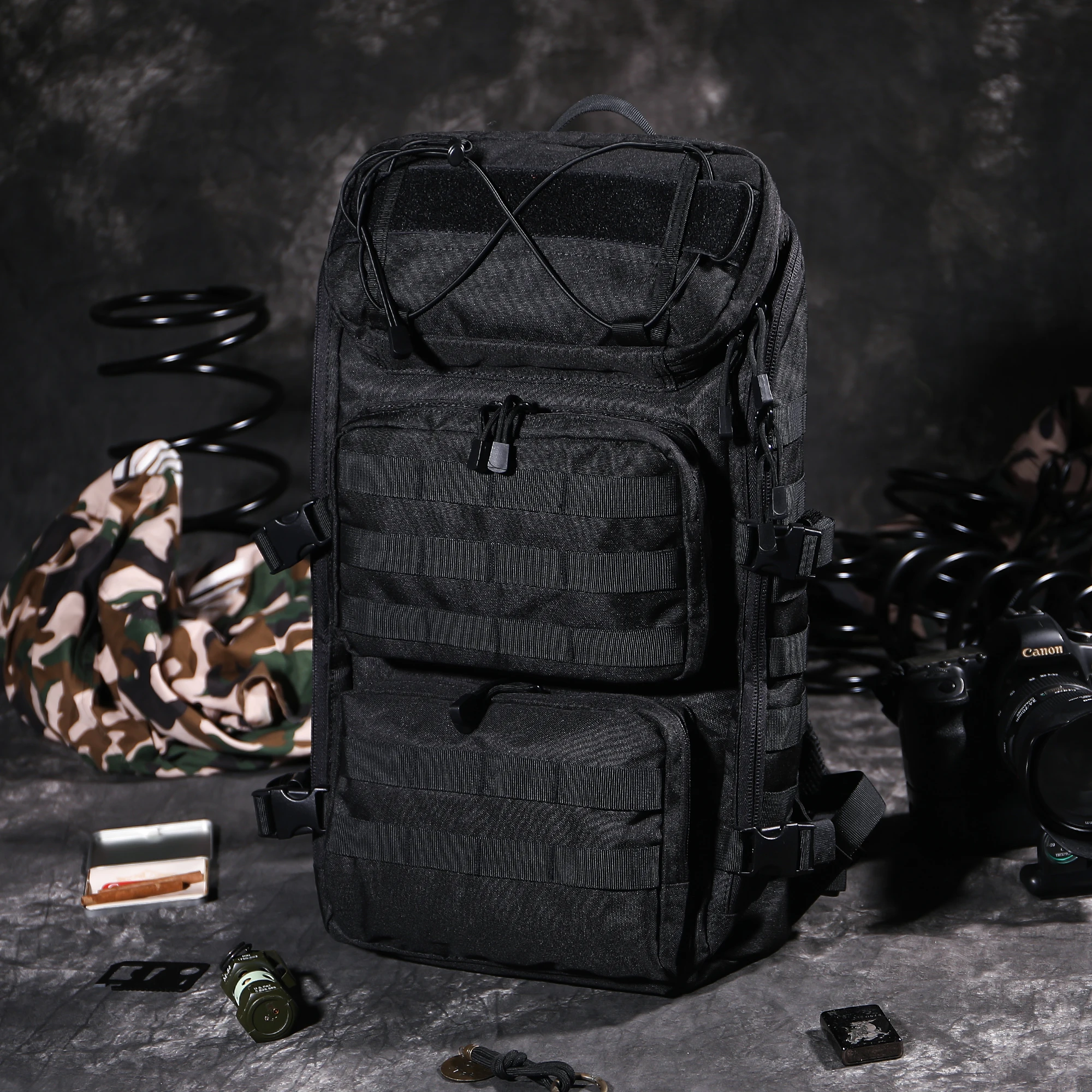 Military Tactical Backpack Waterproof Small Molle Bag Rucksack Pack 32 Liter Outdoor Hiking Camping Multipurpose Daypacks Men