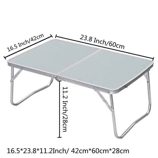 Folding laptop table lapdesk breakfast bed serving tray portable mini picnic desk notebook hand stand reading holder for couch