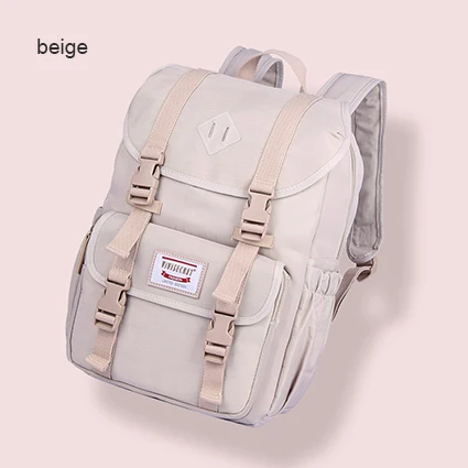 Vivissecret Популярный многофункциональный женский рюкзак высокого качества холщовый рюкзак для ноутбука школьная сумка для подростка девочки путешествия рюкзак - Цвет: beige