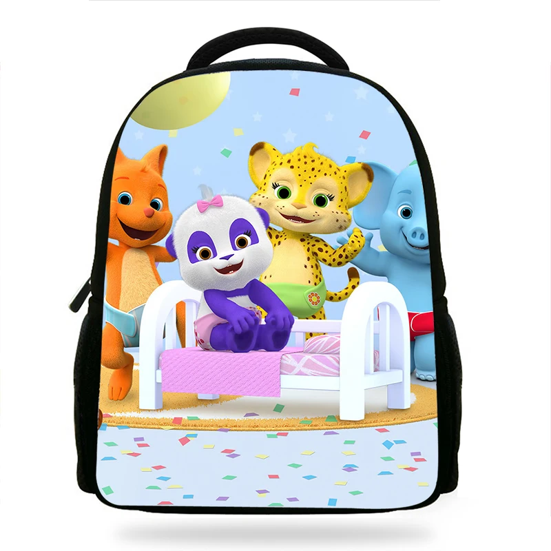 14 дюймов Mochila Дети Рюкзак Мультфильм слово вечерние животные печати детские