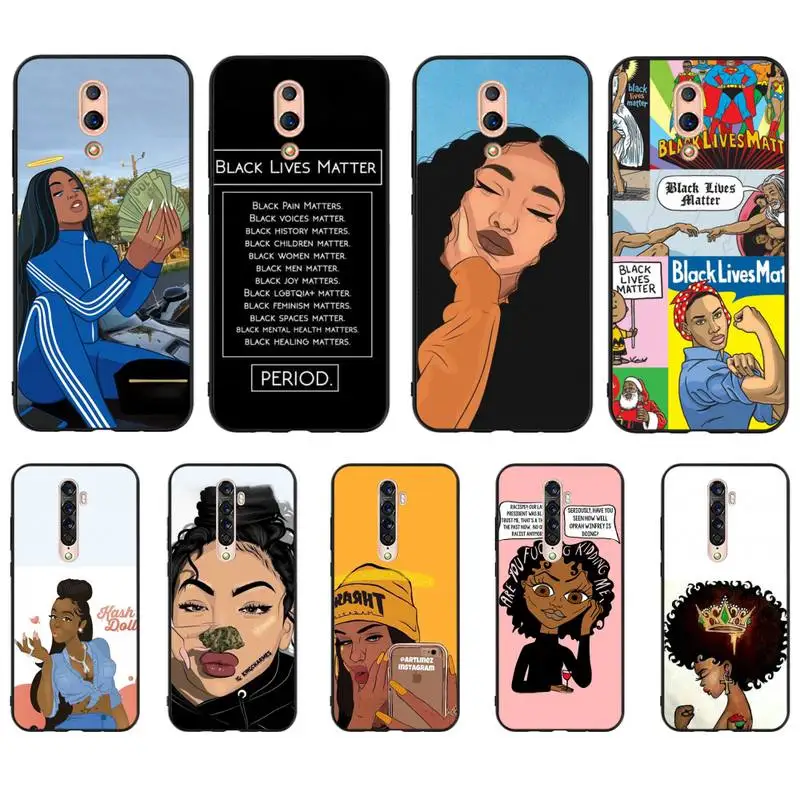 Чехол для телефона Black Girl Magic Melanin Poppin Aba girl OPPO A5 A9 A5S A1K A37 F7 F5 F9 RealmeX C2 C3 X2PRo XT 3 5 6Pro Reno2Z |