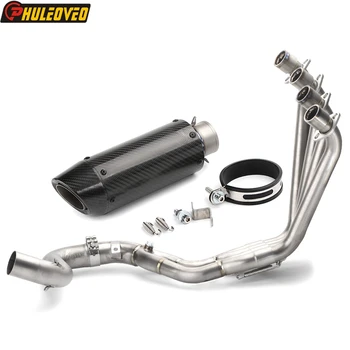 Titanium Alloy Motorcycle Exhaust Full System for Honda CB650F CBR650F 2014-2018 CB650R CBR650R 2019-2023 with Header Muffler