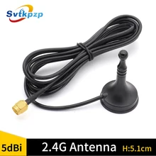 5dBi 2,4G антенна магнитное основание 2,4 ГГц Wifi антенна SMA папа длинный Диапазон Bluetooth Wifi удлинительные антенны для связи