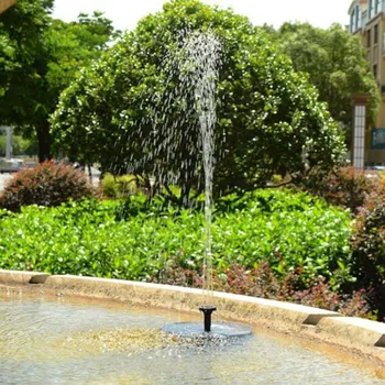 

Fountain Bird Bath Fountain 7v / 1.4w Solar Home Garden Decoration Fuente With 6 Sprinkler Solaire Fontaine #YL5