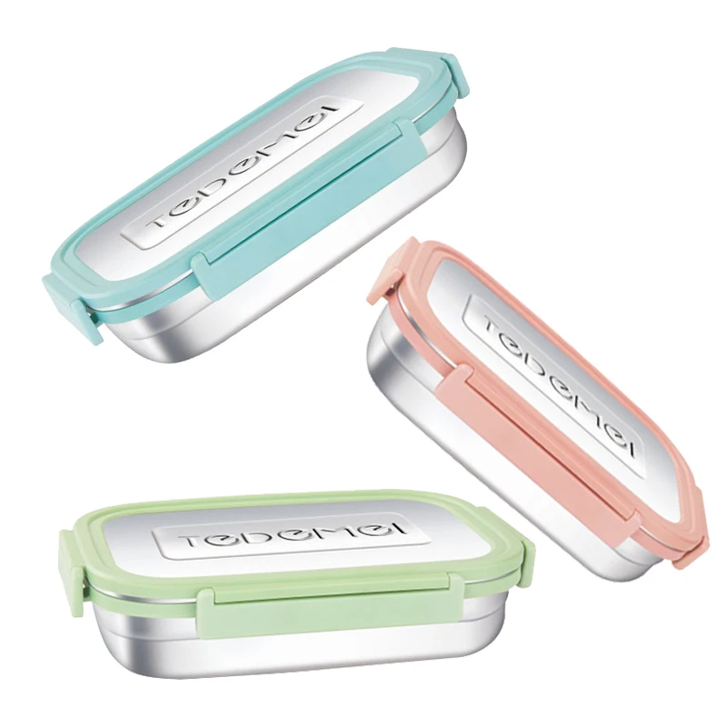 2 или 1 шт. Ланч-бокс из нержавеющей стали бэнто-бокс контейнер для фруктов закусок