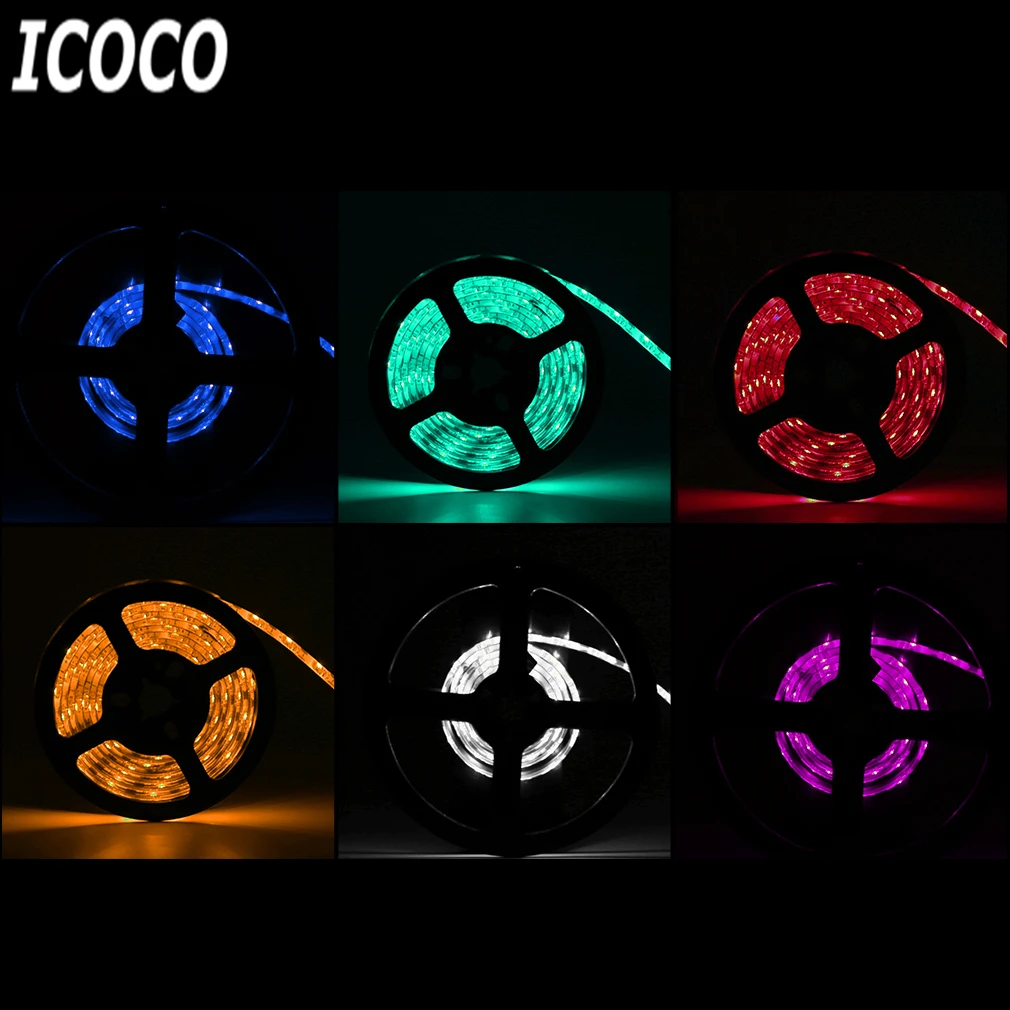 Icocoновая Водонепроницаемый USB DC15V SMD3258 50/100/200/300 см Светодиодные ленты светильник ленты лампы светильник ТВ задний план для украшения дома