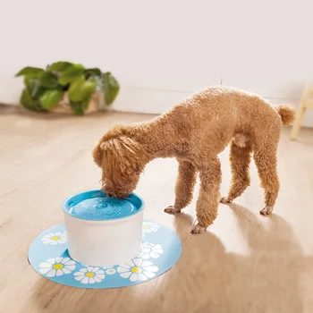 

1pc Automatic Pet Cat Water Fountain LED Electric USB Dog Cat Pet Mute Drinker Feeder Bowl 2.4L Pet Drinking Fountain Dispenser