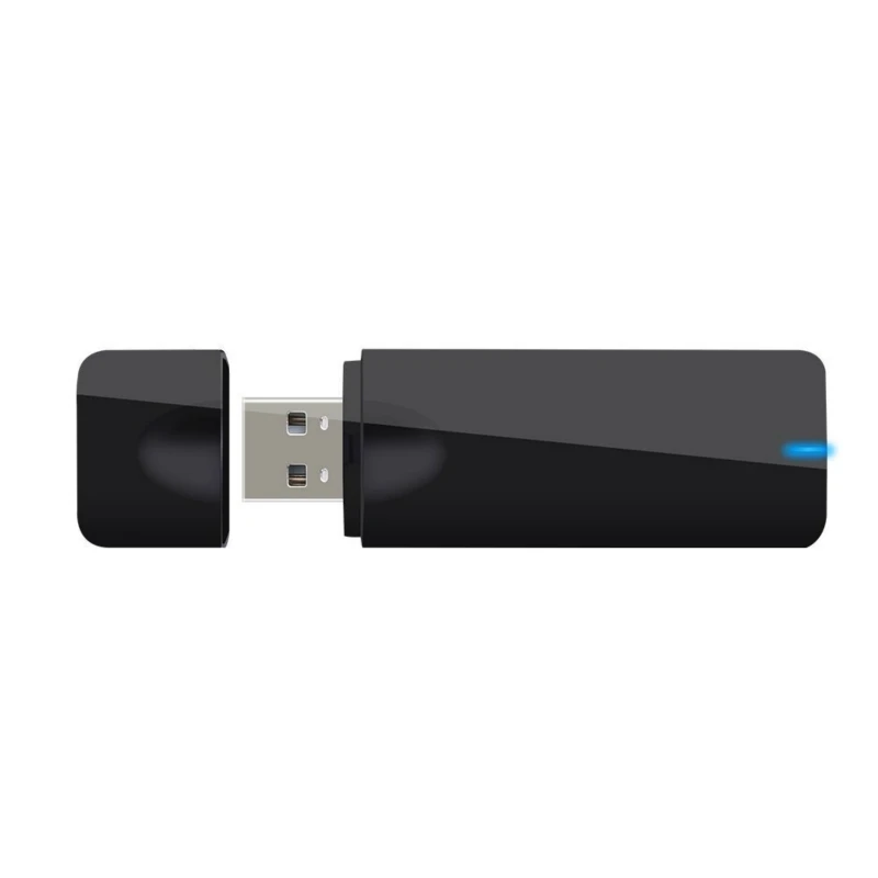 Новое поступление черный двухдиапазонный USB Wi-Fi модем MT7612U 1200 Мбит/с 2 4 ГГц/5 ГГц |