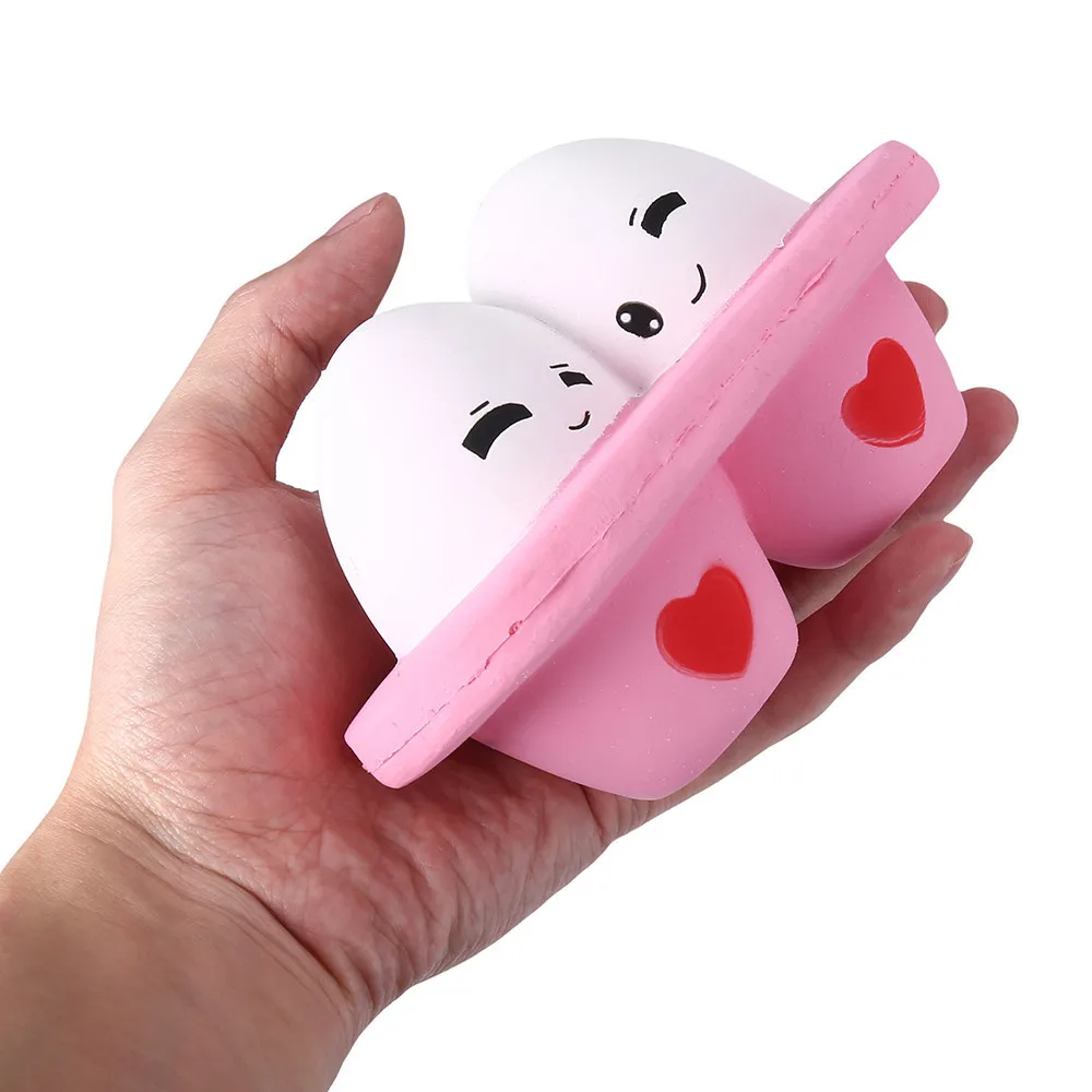Kawaii Cartoon Cute Egg Squishy Slow Rising  Stress Reliever Toy decompression Slow rebound toy kids toys doll #B