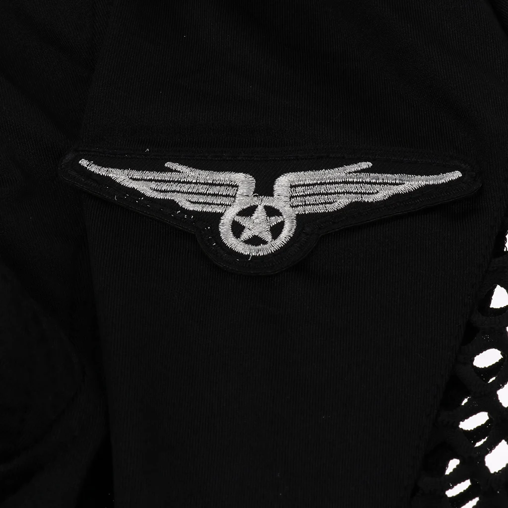 4 pcs Festival Party Mens Airline Pilot Officer Suit Costumes Halloween Role Play Short Sleeve Bodysuit Hat Tie and Belt