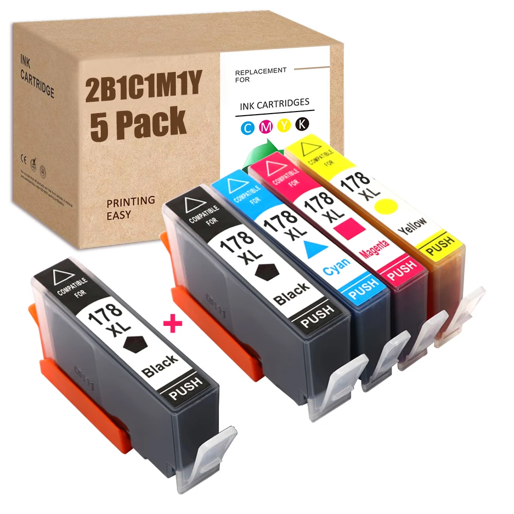 178XL (CB321HE CB323HE CB324HE CB325HE) совместим с HP 178 для XL Photosmart 5510 5515 6510 7510 B109a B109n B110a |