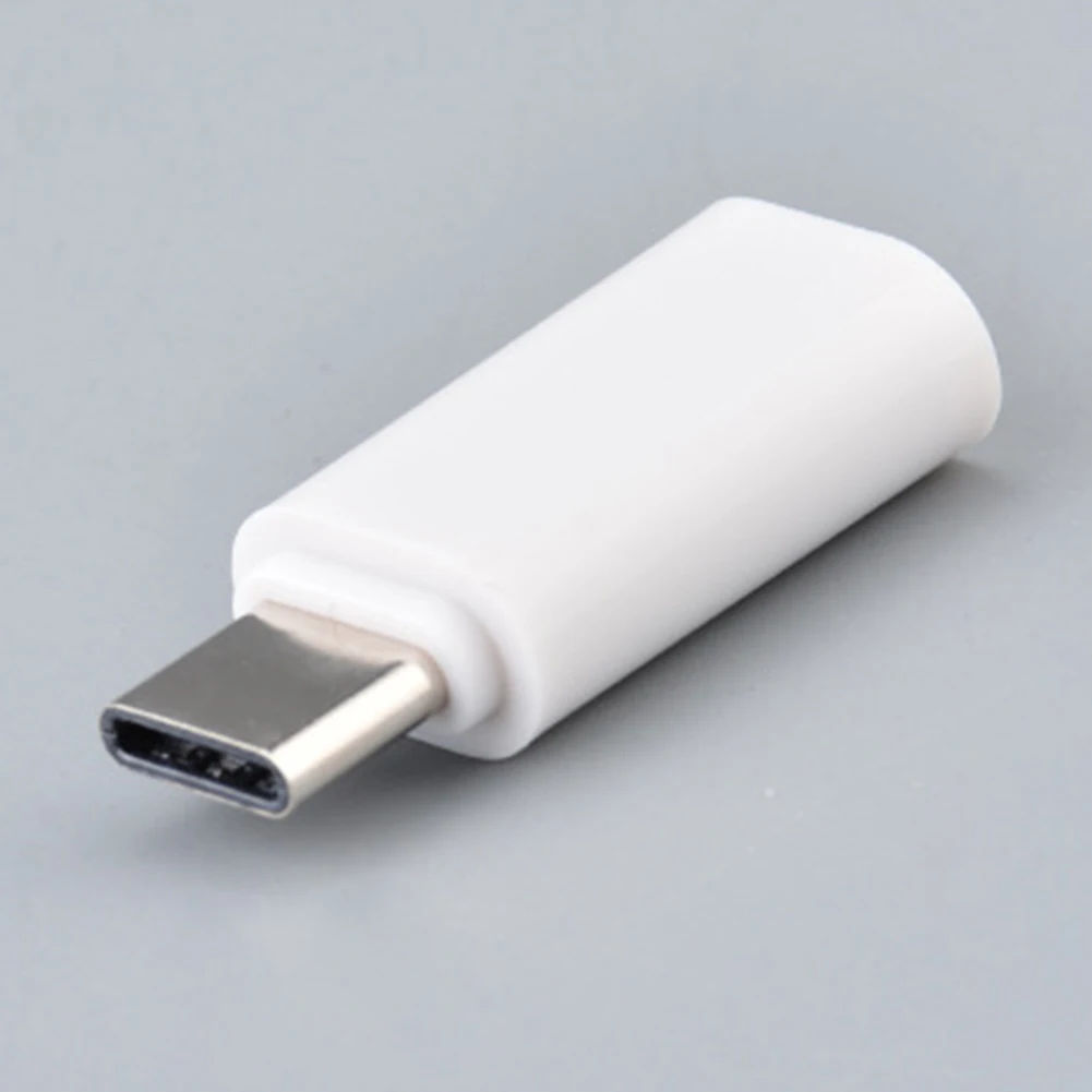 Белый Портативные аксессуары для дома, универсальный USB Высокоскоростной мини-адаптер для передачи данных, стабильный аудио адаптер, конвертер с разъемом типа C до 3,5 мм - Цвет: Белый