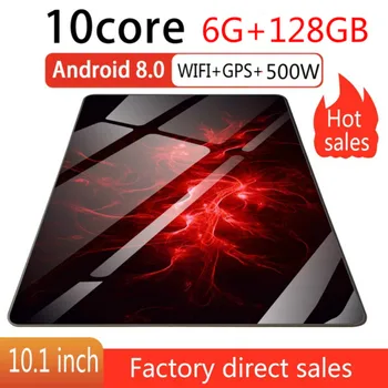 

10 inch 10 Core Tablets with 6+128GB Wifi Tablet Android 8.0 Dual SIM Card 4G Call Wifi Tablets PC Androidtablet for kids
