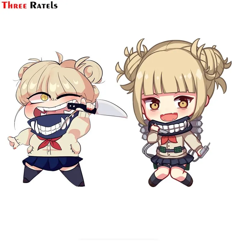 Three Ratels FC734 My Hero Academia Himiko Toga Waifu Chibi Sticker car notebook decal | Автомобили и мотоциклы