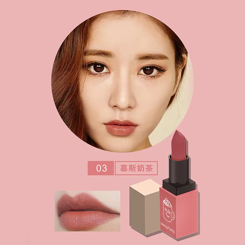 New arrival silky milk tea matte lipstick rich fragrance color full lipstick easy to color moisturizing lip gloss New arrival silky milk tea matte lipstick rich fragrance color full lipstick easy to color moisturizing lip gloss