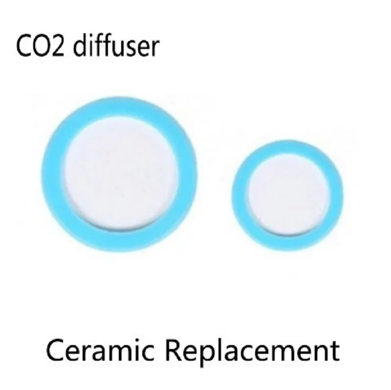 REFURBISHHOUSE Atomizador Difusor de CO2 Acuario Kit de Rebanada de Disco de Repuesto dioxido de Carbono Planta de Agua pecera de Ceramica Nano refinamiento Reactor 2cm 