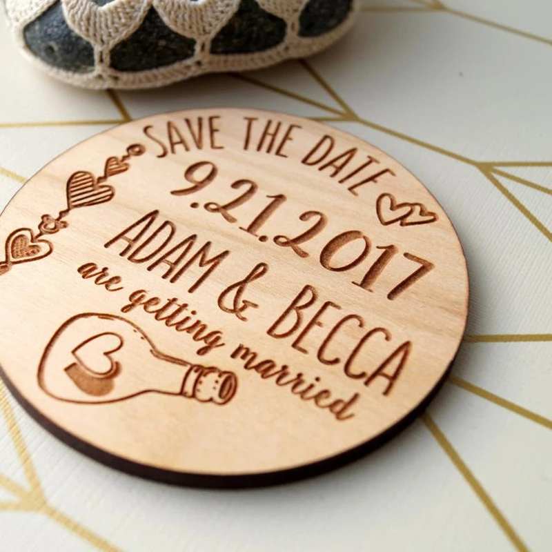  Save the Date magnets wedding save the dates wooden magnets rustic save the date magnetsWedding Inv - 4000166921638