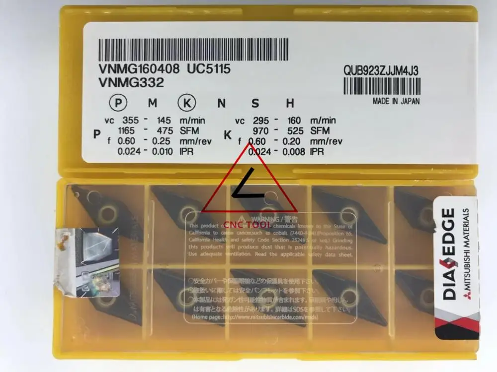 Vnmg 160408 Uc5115 10pcs Original Mitsubishi Turning Insert Diaedge - Cnc  Machine Parts - AliExpress