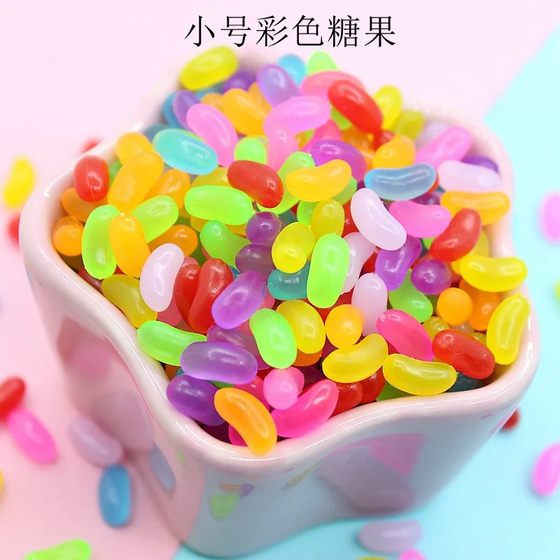 Soft Rubber Simulation Candy Miniature Resin Cabochon Kawaii Fake Food DIY Phone Case Decoration Scrapbooking Craft Supply 30Pcs