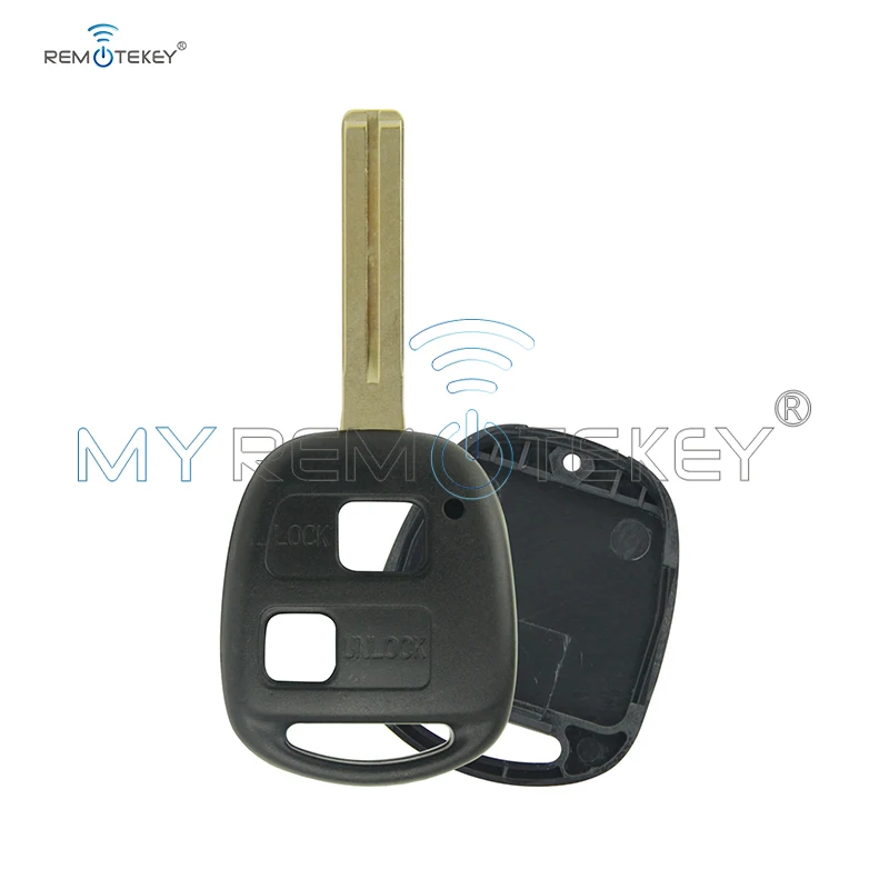 Remtekey Remote Key Shell 2 Button For Lexus Toy48 Short Key Blade ES350 IS250 IS350 SC430 2005 2006 2007 2008