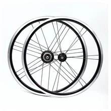 Одна пара 16x1 3/"(349) черный 2/3/4/5 скоростей комплект легких колес весом 14/21 отверстие 820g для brompton