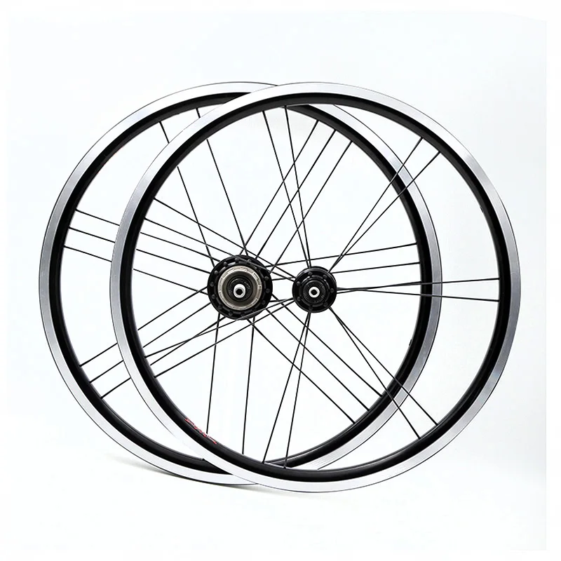 

one pair 16 x1 3/8" ( 349 ) black 2/3/4/5speed Wheelset light weight 14/21hole 820g for brompton bike