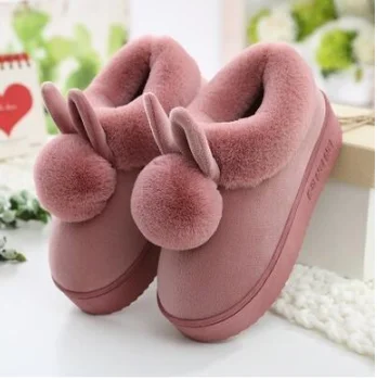 

YEELOCA Female large base in winter to keep warm and m002 occupy the velvet non-slip boots lovely hair bulb ladies boots KZ0X45