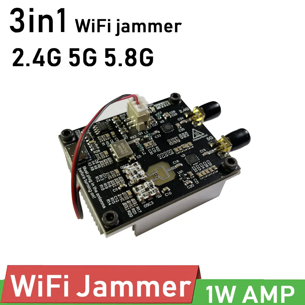 WiFi swept jammer Shielder 2.4G 5G 5.8G 2.4Ghz 5.2G 5.8Ghz prevent WIFI