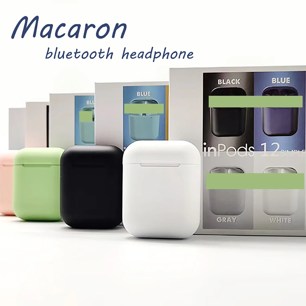 VIP дропшиппинг Macaron12 tws матовые наушники Bluetooth 5,0 беспроводные наушники сенсорный всплывающий спортивный наушник для телефона