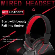 Head Mounted Earphones Noise Reducion Gaming Headset with In line Mic Noise Cancelling 3 5mm Headset for PC PS4 XBOX