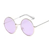 Lunettes De soleil en violet, cercle classique, Design ovale, marque à la mode, en alliage océan, pour femmes ► Photo 1/6