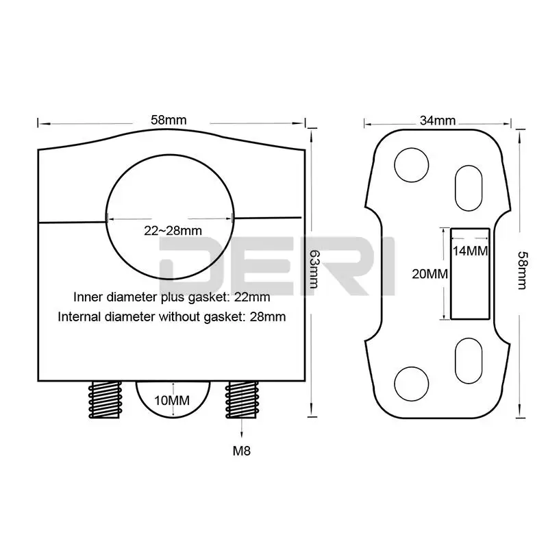 2pcs Ϲ 22mm 28mm ˷̴ ε  rcycle  Ŭ ڵ       rbike   Ŭ