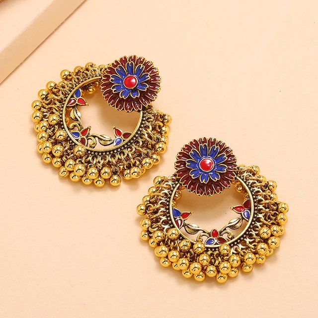 Plain 22k Jhumka Gold Earring For Women By Lagu Bandhu - Lagu Bandhu