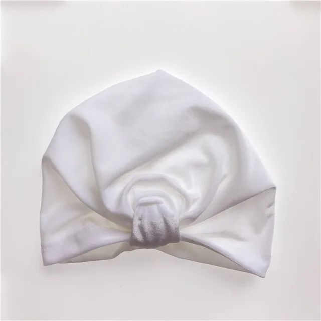 Boutique ins 10pcs Fashion Newborn Velvet Knot Indian Turban Hats Bandanas Photography Drops Hair Wrap Accessories Caps