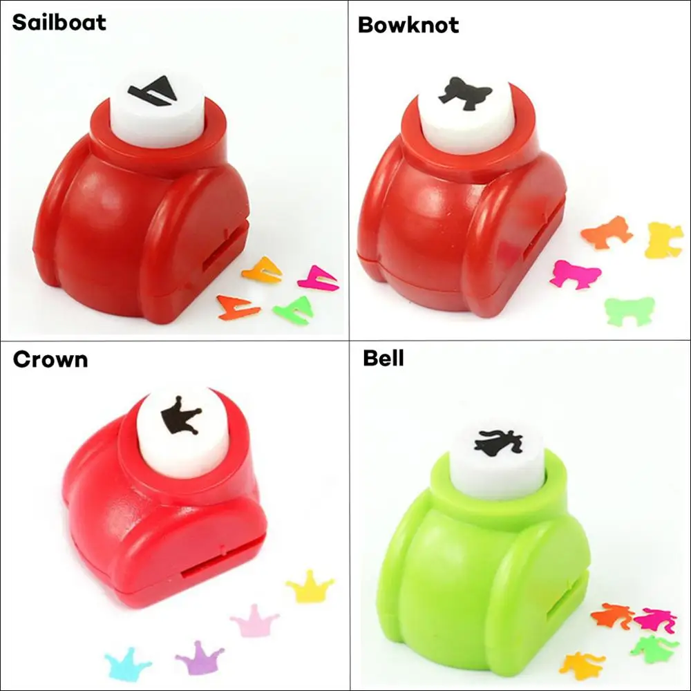 4pcs/lot Mini Scrapbook Punches Handmade Cutter Card Craft Printing DIY Eva Foam Paper Punch Hole Puncher Shape Clip Photo - Цвет: Set 1